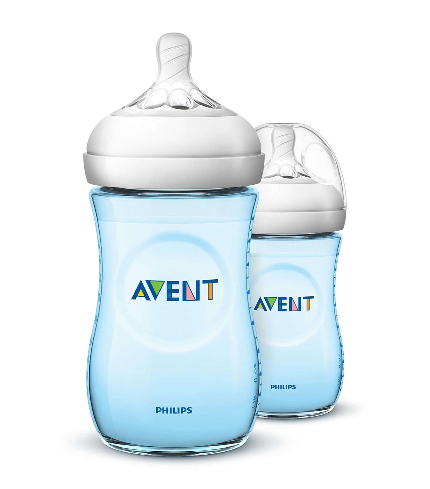 philips avent blue natural baby bottle 9oz (twin pack)