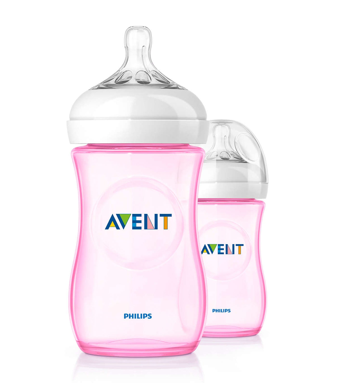 philips avent pink natural baby bottle 9oz (twin pack)