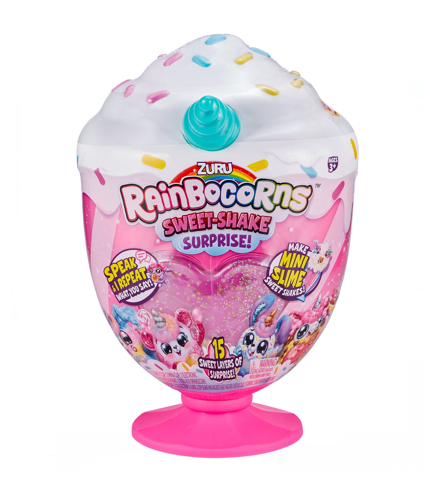 rainbocorn blue sweet shake surprise