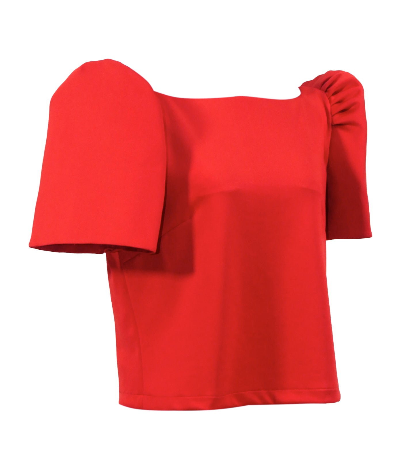 rustan's filipiniana our very own red mithi filipiniana casual blouse - grace