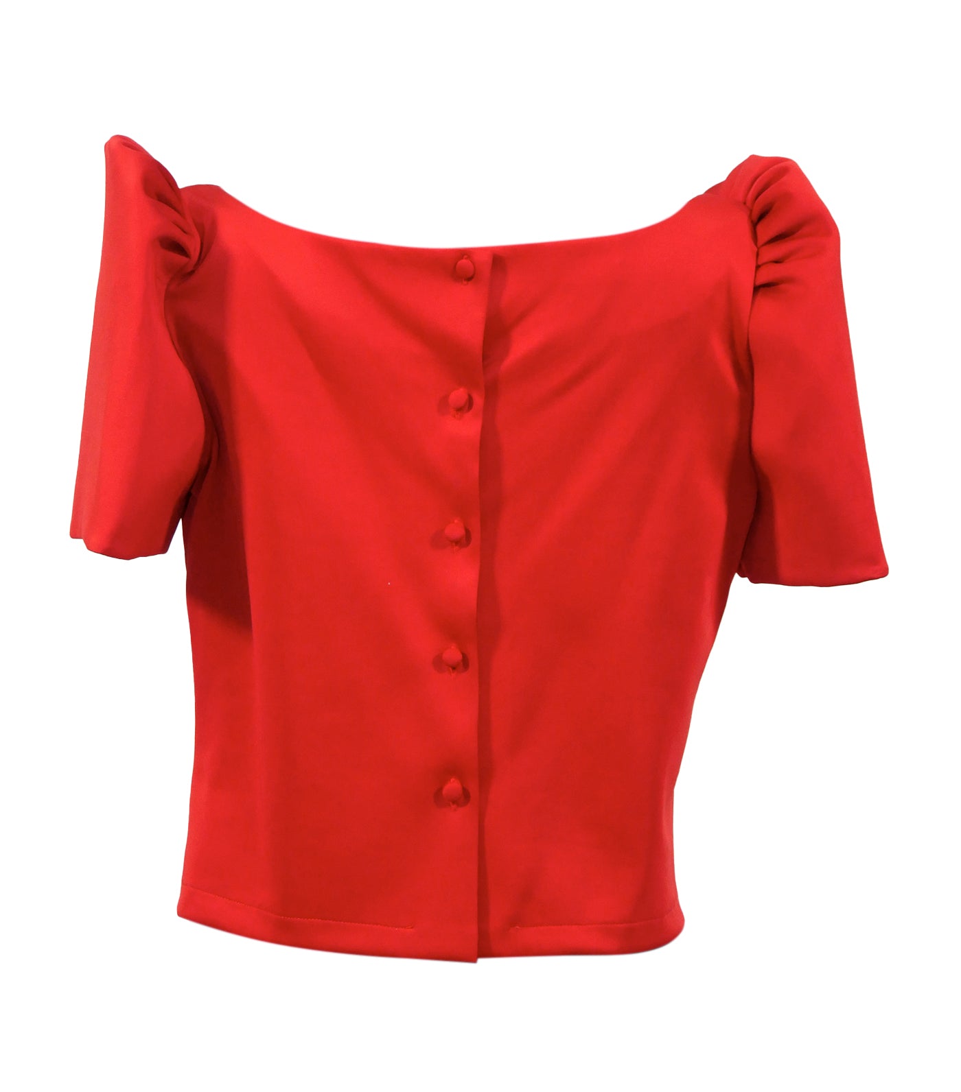 rustan's filipiniana our very own red mithi filipiniana casual blouse - grace