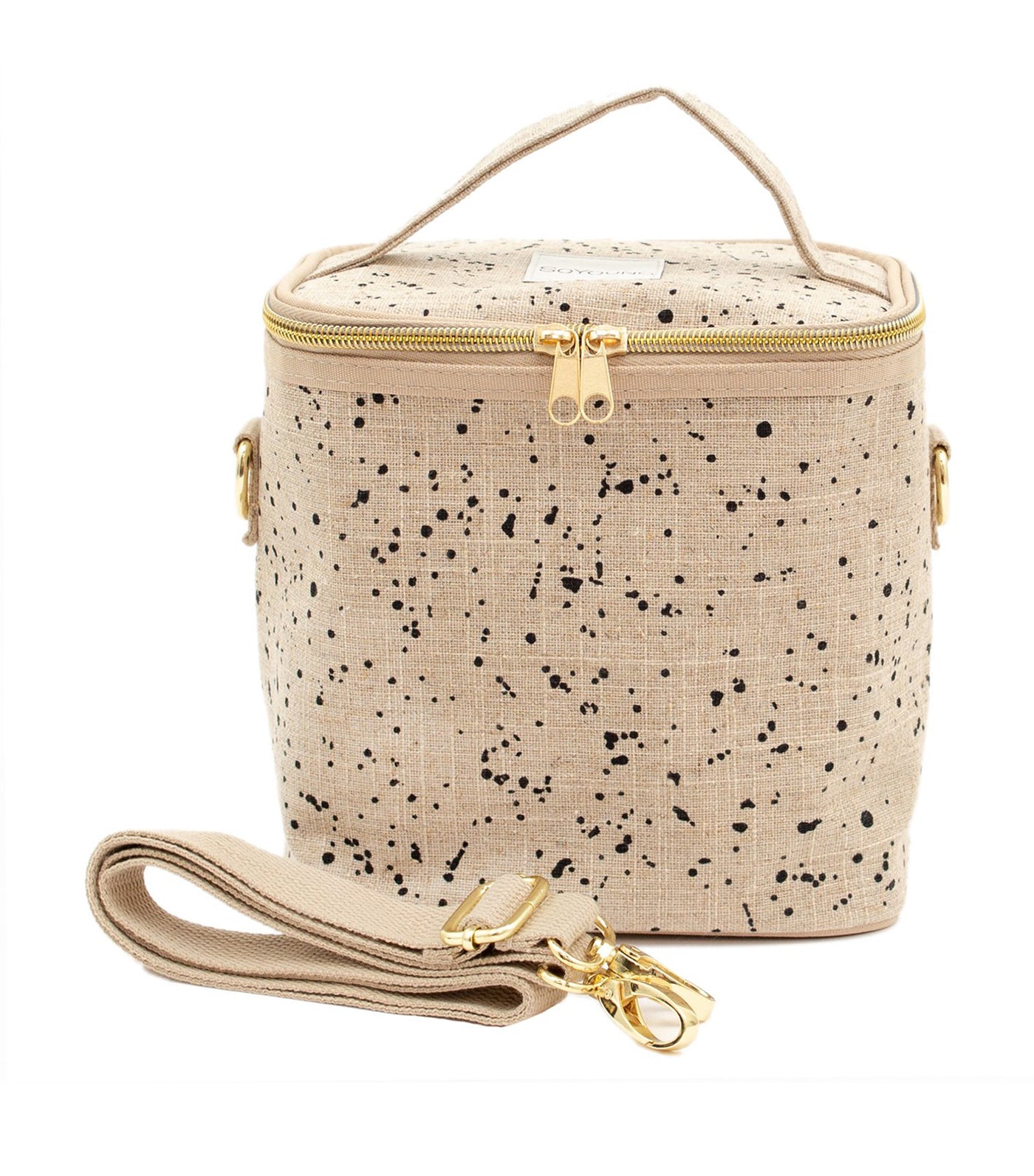 soyoung brown splatter large cooler bag