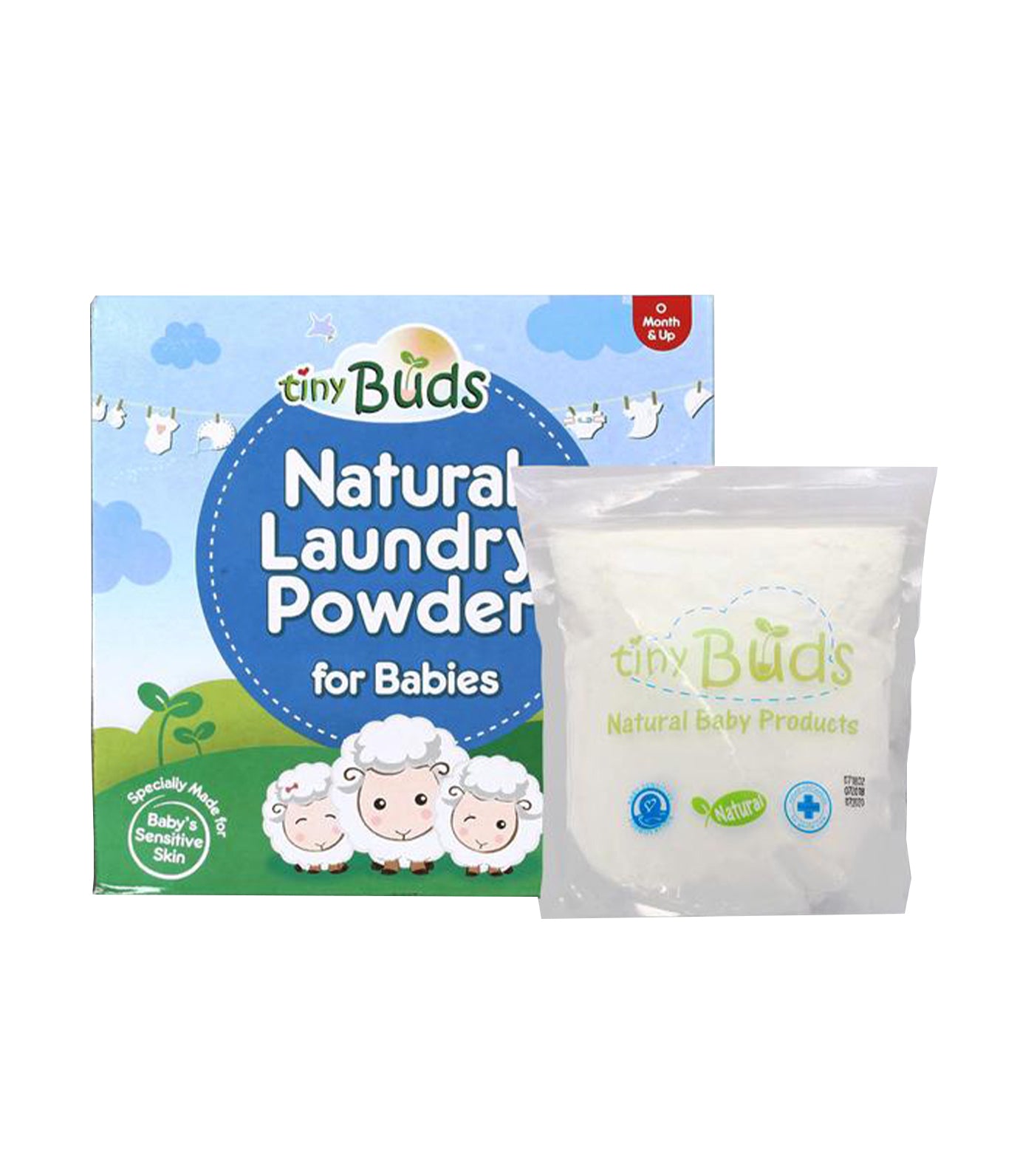 tiny buds natural laundry powder for babies 1 kg