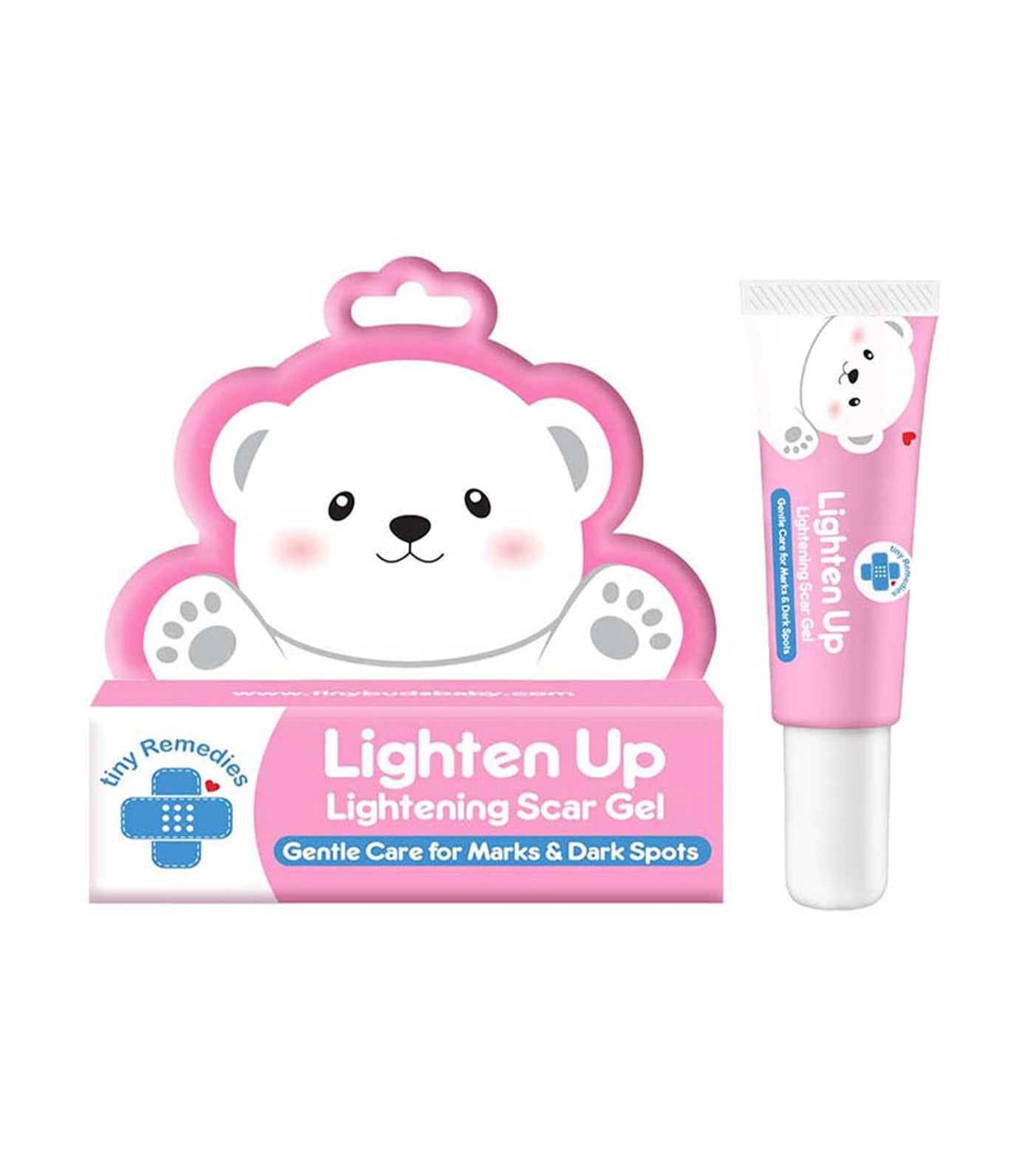 tiny buds lighten up, lightening scar gel 20g