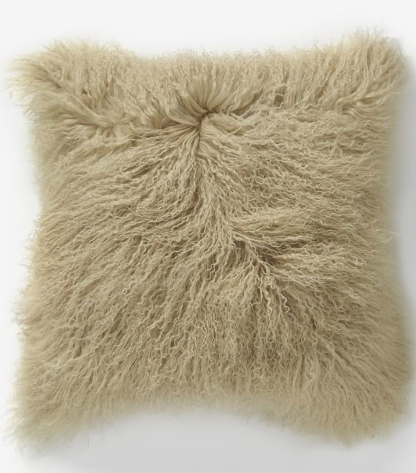 west elm pebble mongolian lamb pillow cover 16x16