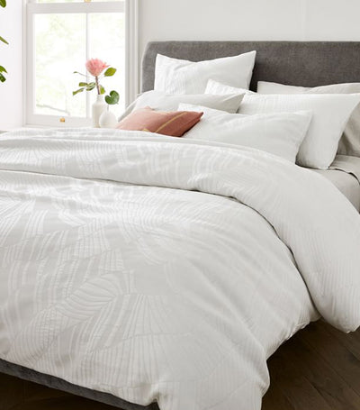 west elm stone white tencel™ and cotton matelasse rippled duvet cover and shams collection
