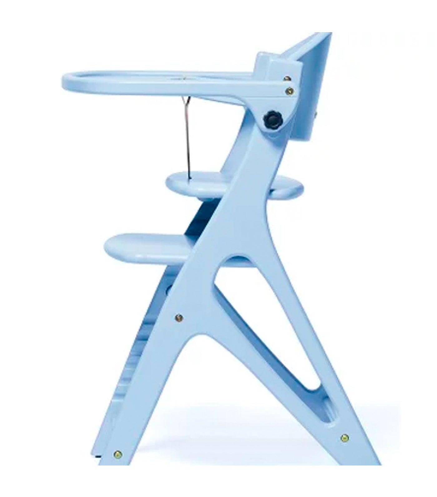 Affel Wooden High Chair - Shell Blue