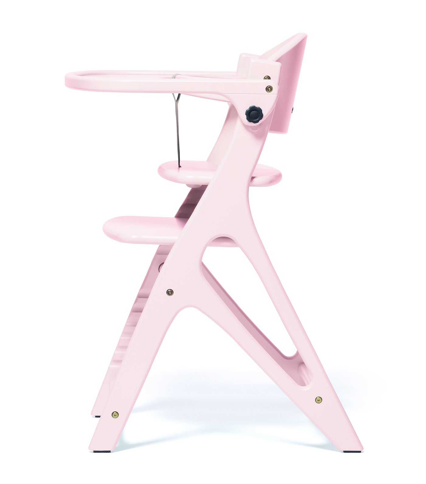 Affel Wooden High Chair - Milky Pink