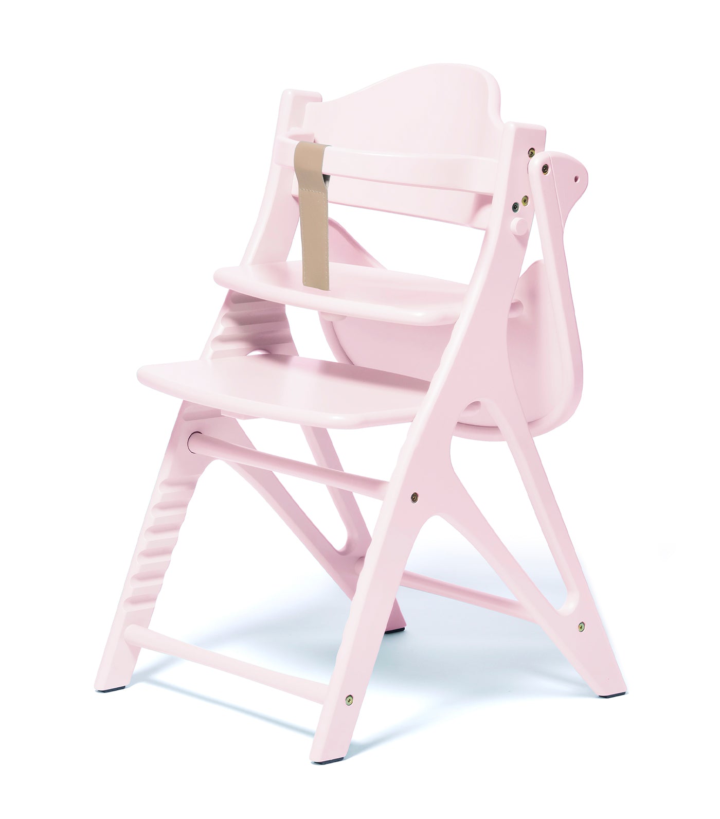 Affel Wooden High Chair - Milky Pink