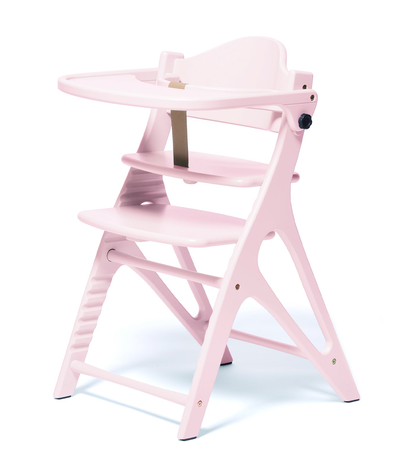 Affel Wooden High Chair - Milky Pink