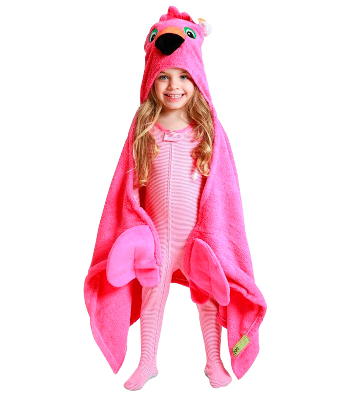 zoocchini hooded towel - fanny the flamingo