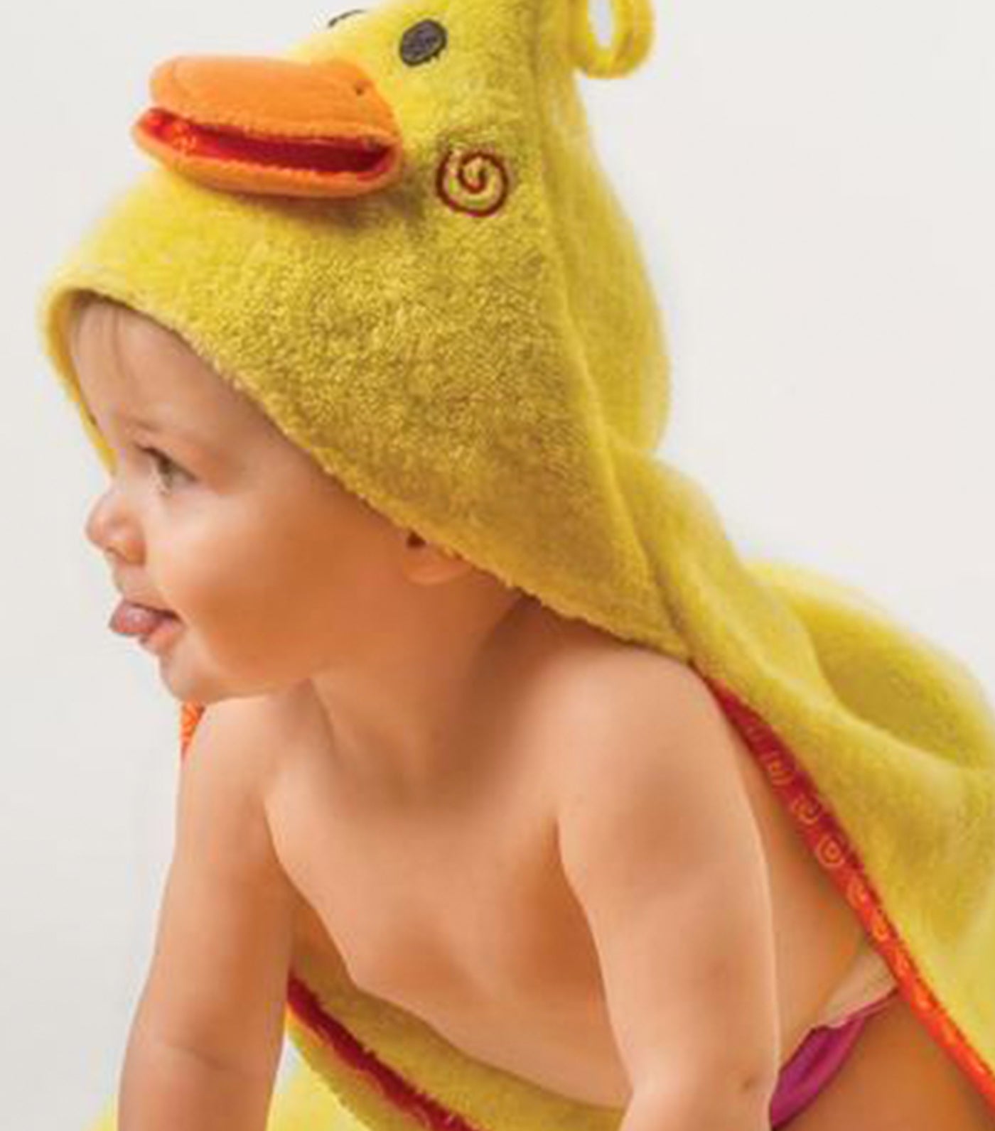 zoocchini baby hooded towel - puddles the duck