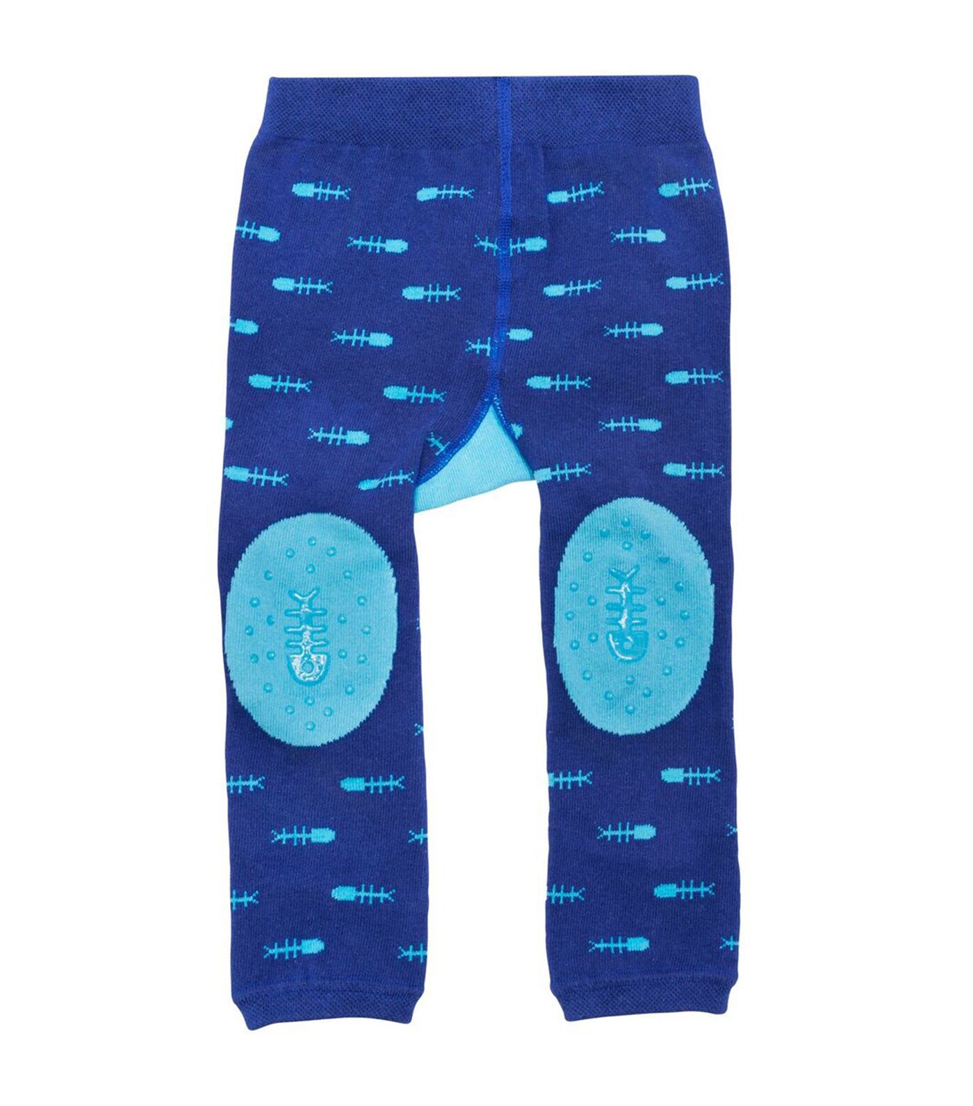 zoocchini grip+easy comfort crawler leggings and socks set - sherman the shark