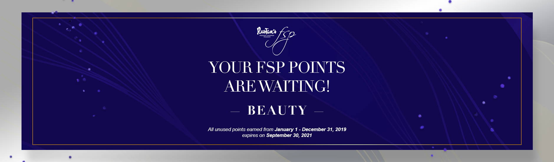 Your FSP Points are Waiting this September: Beauty