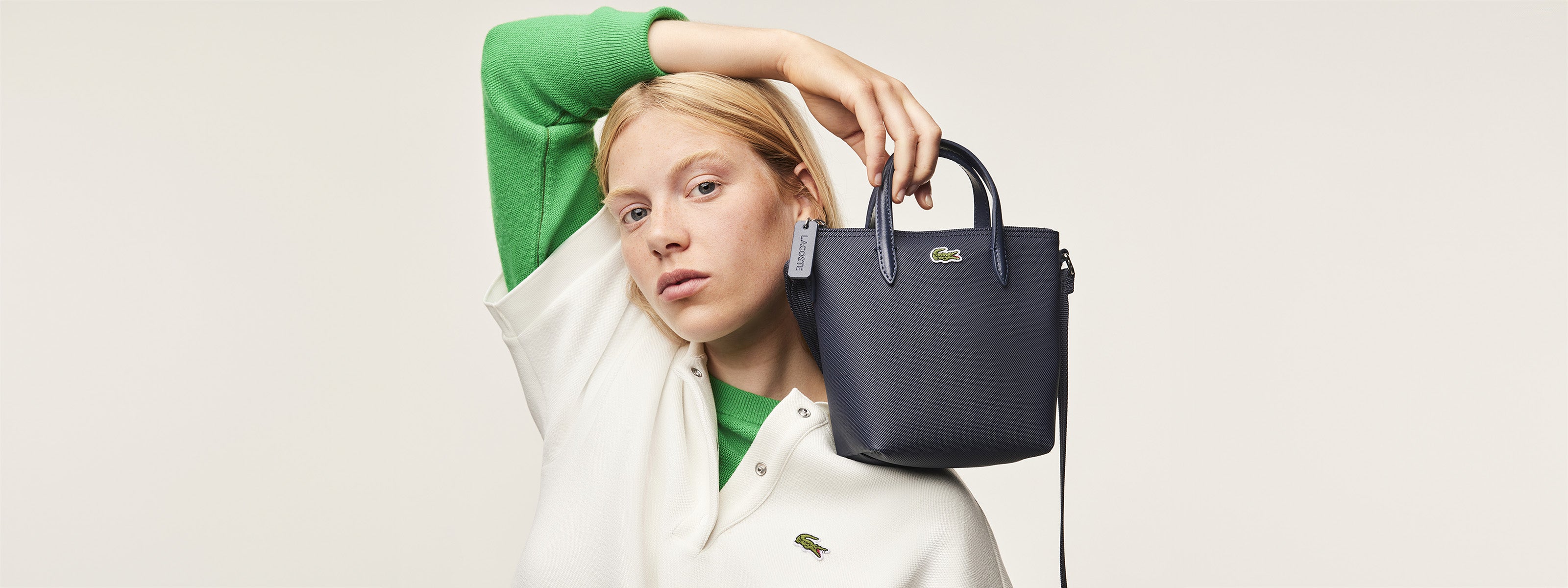 Lacoste Anna Large Reversible Shopping Bag (Black Warm Sand) Handbags