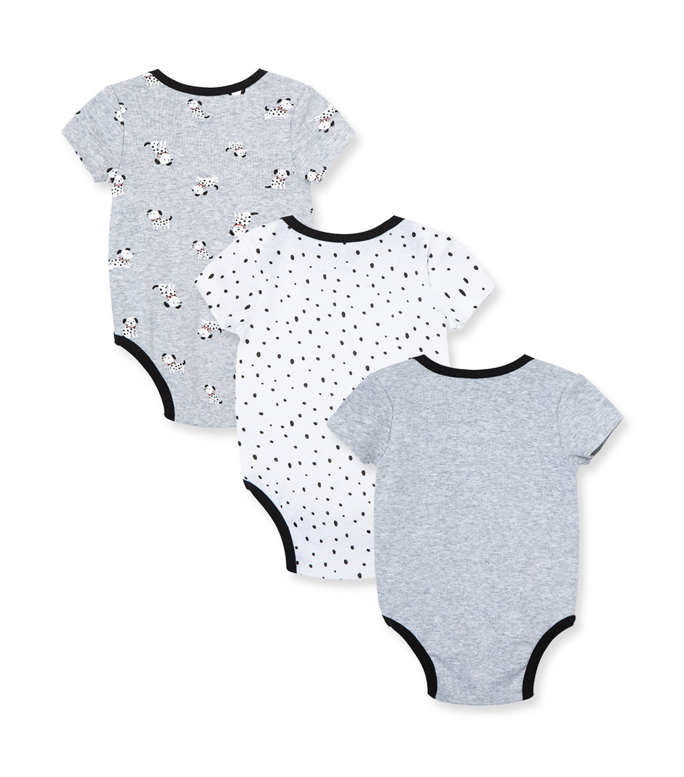 Dalmation 3-pack Bodysuit Grey Heather Multi