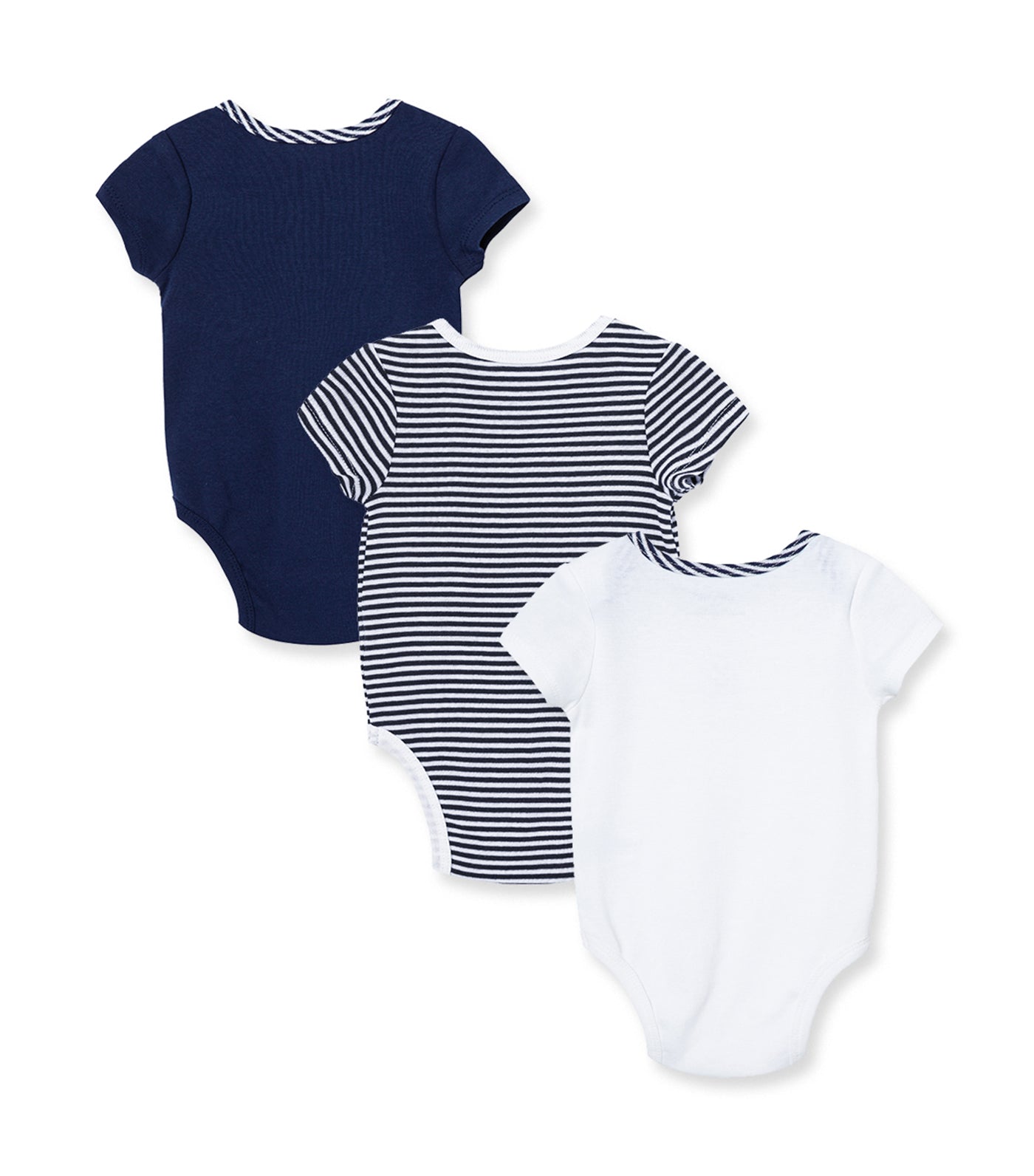 Sailboats 3-pack Bodysuit Navy Multi