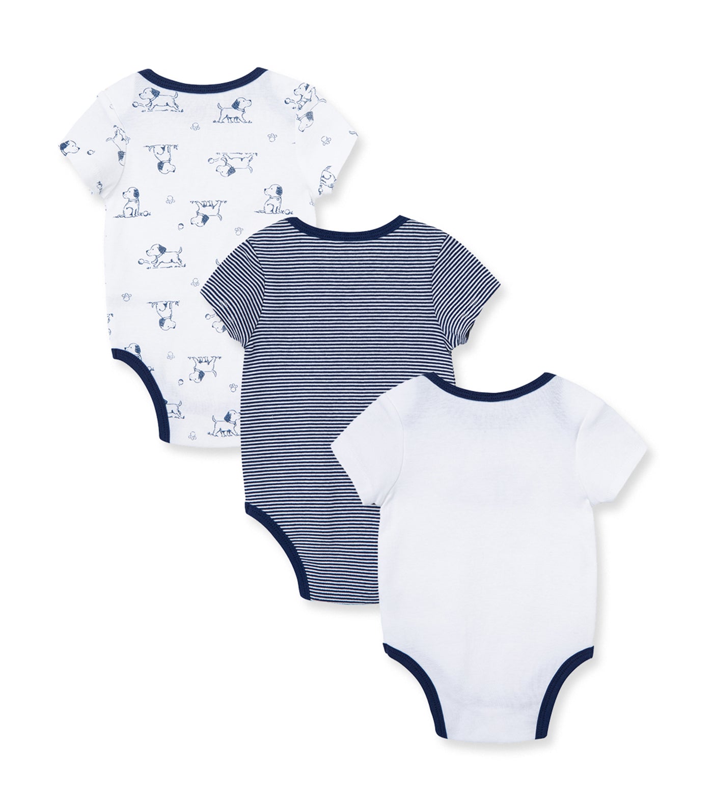 Puppy Toile 3-pack Bodysuit White Multi