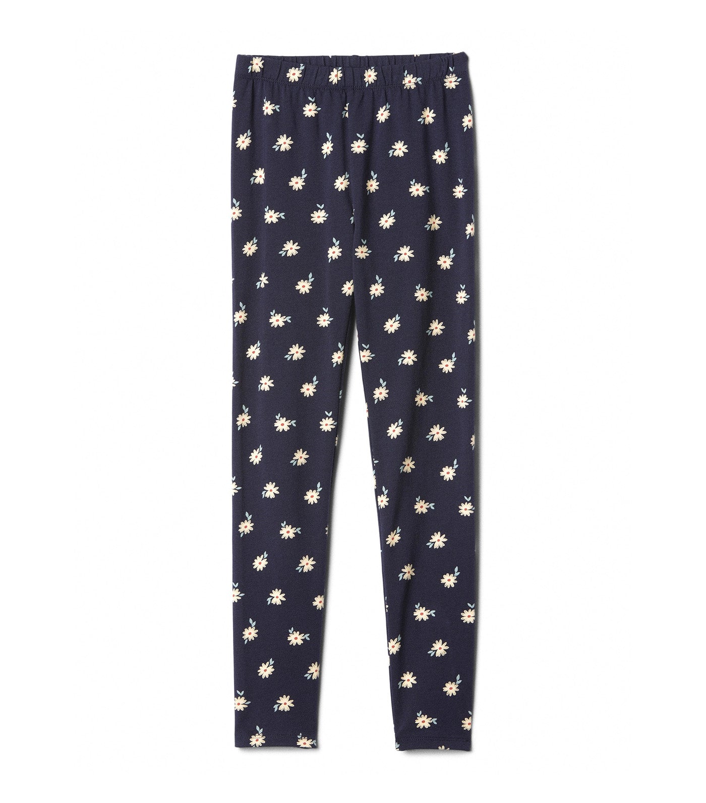 Kids Stretch Jersey Leggings Navy Floral