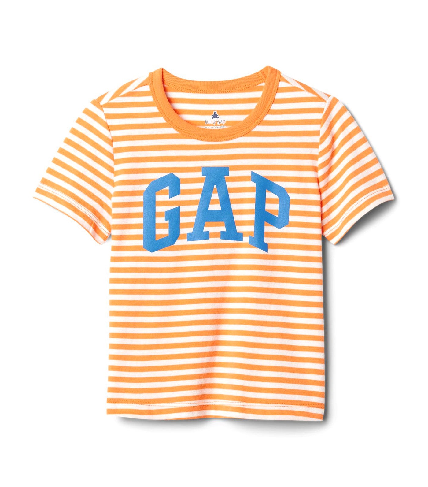 Toddler Mix And Match Logo T-Shirt Half Stripe Tangerine