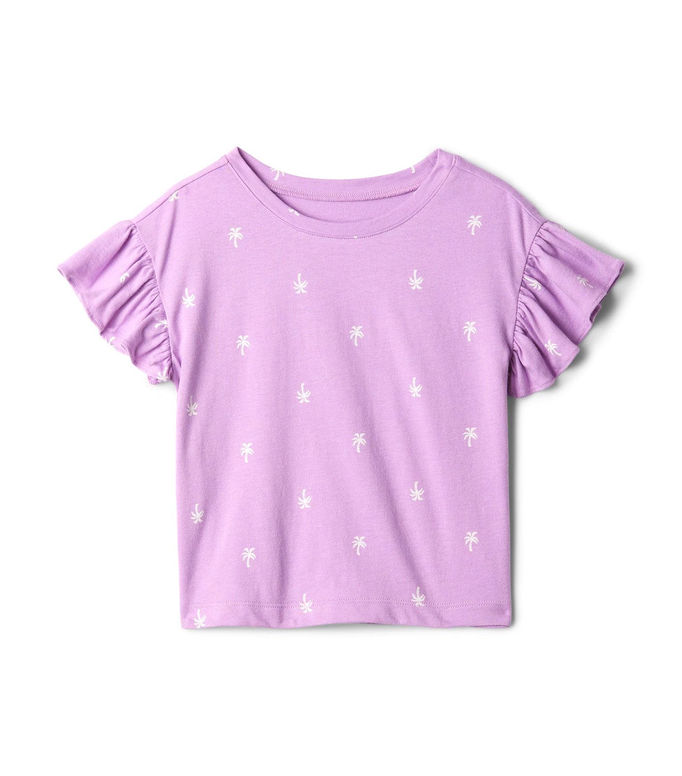 Toddler Mix and Match Ruffle T-Shirt Lilac Surge