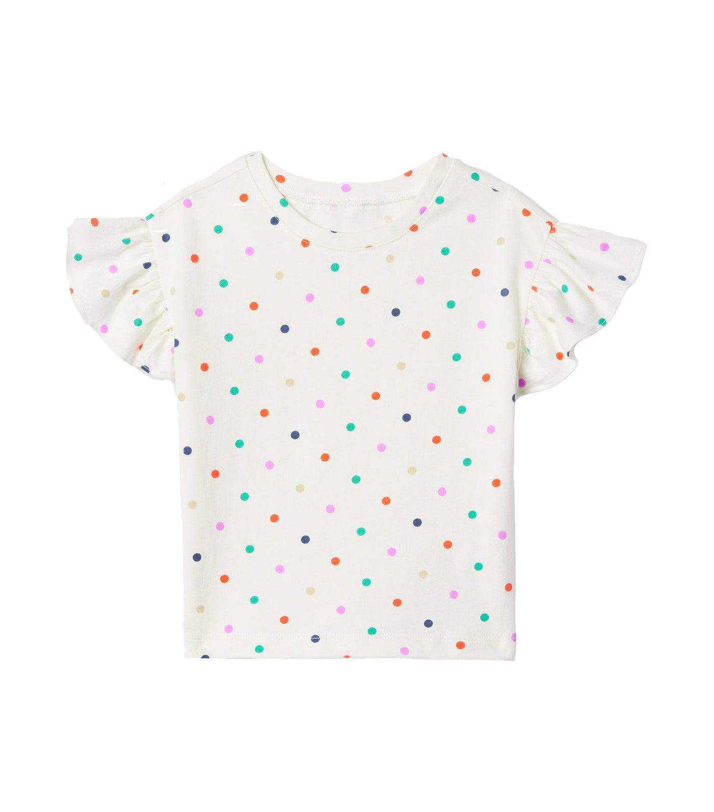 Toddler Mix and Match Ruffle T-Shirt Polka Dots