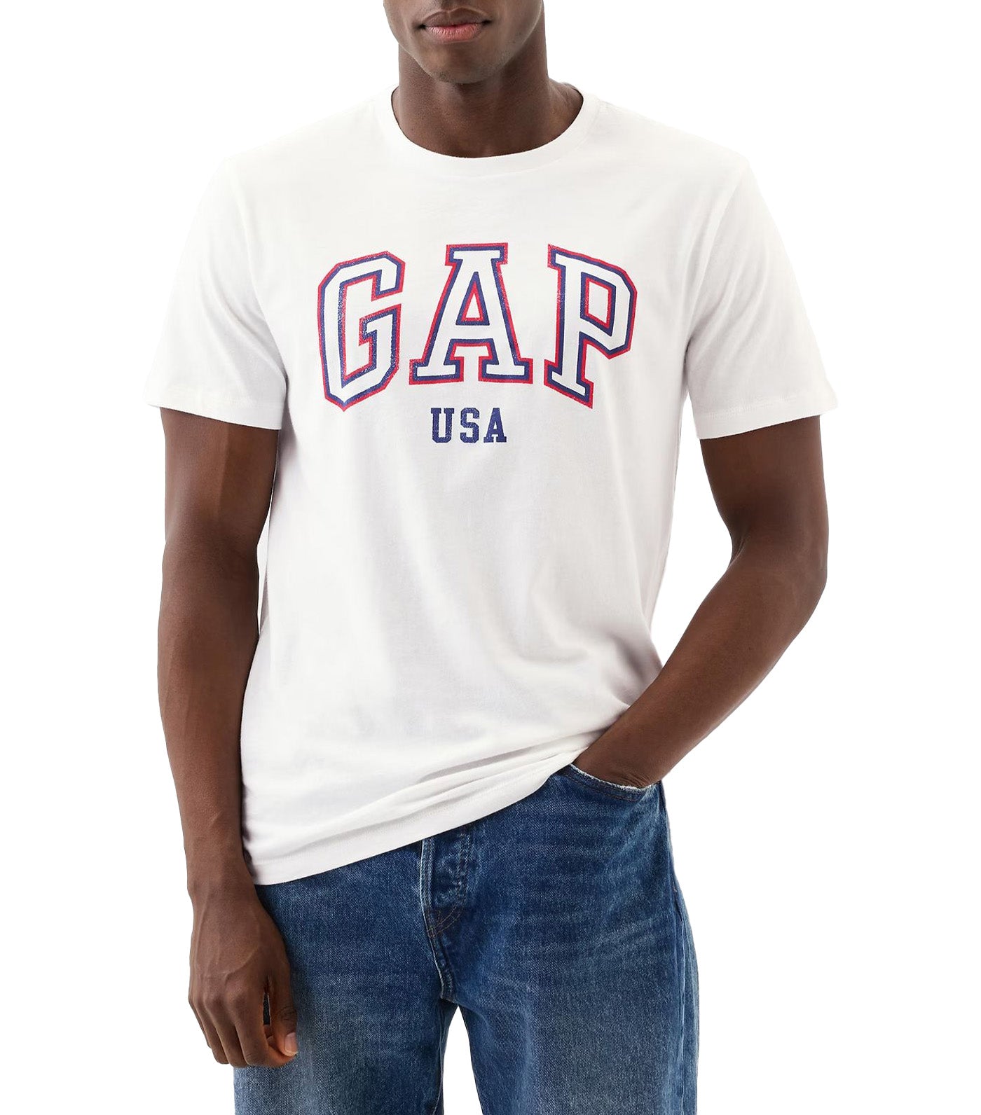 USA Logo T-Shirt Optic White