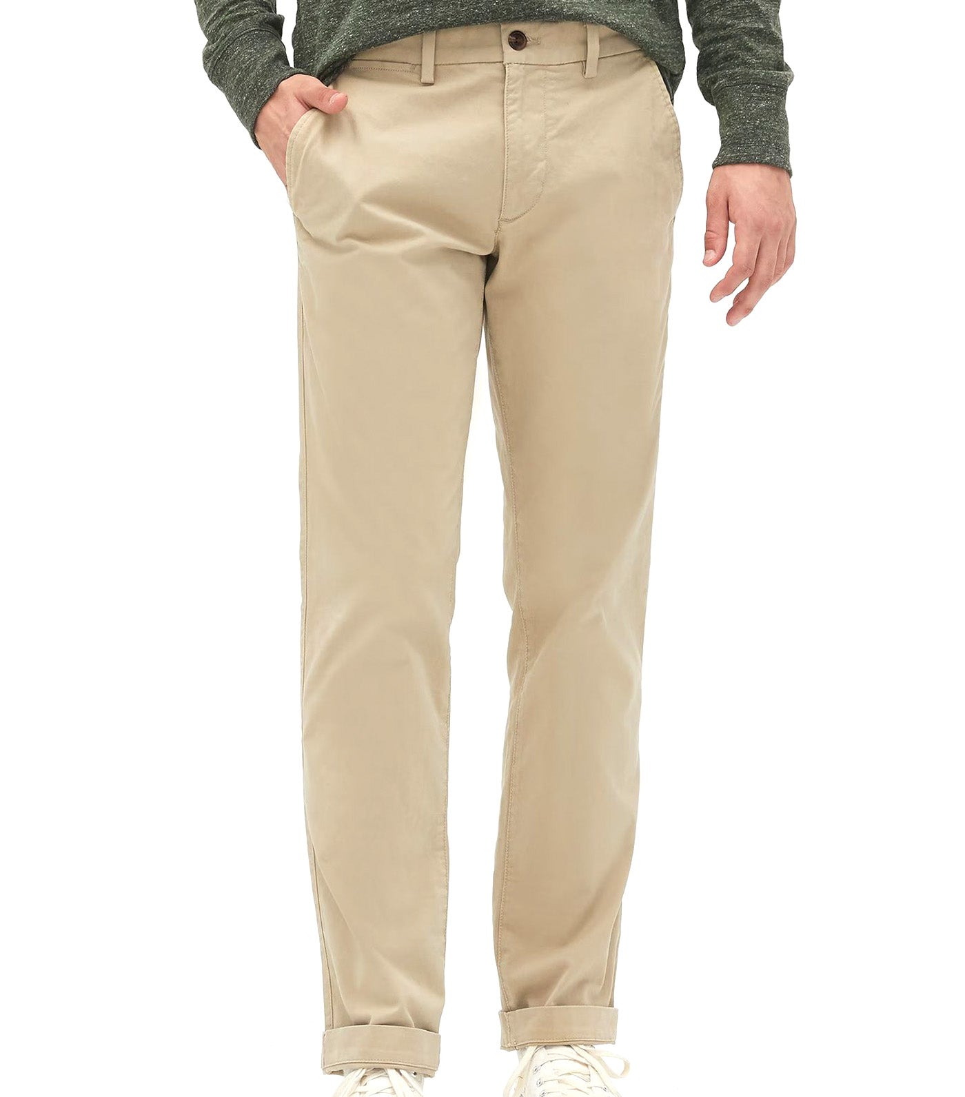 Essential Khakis in Straight Fit with GapFlex