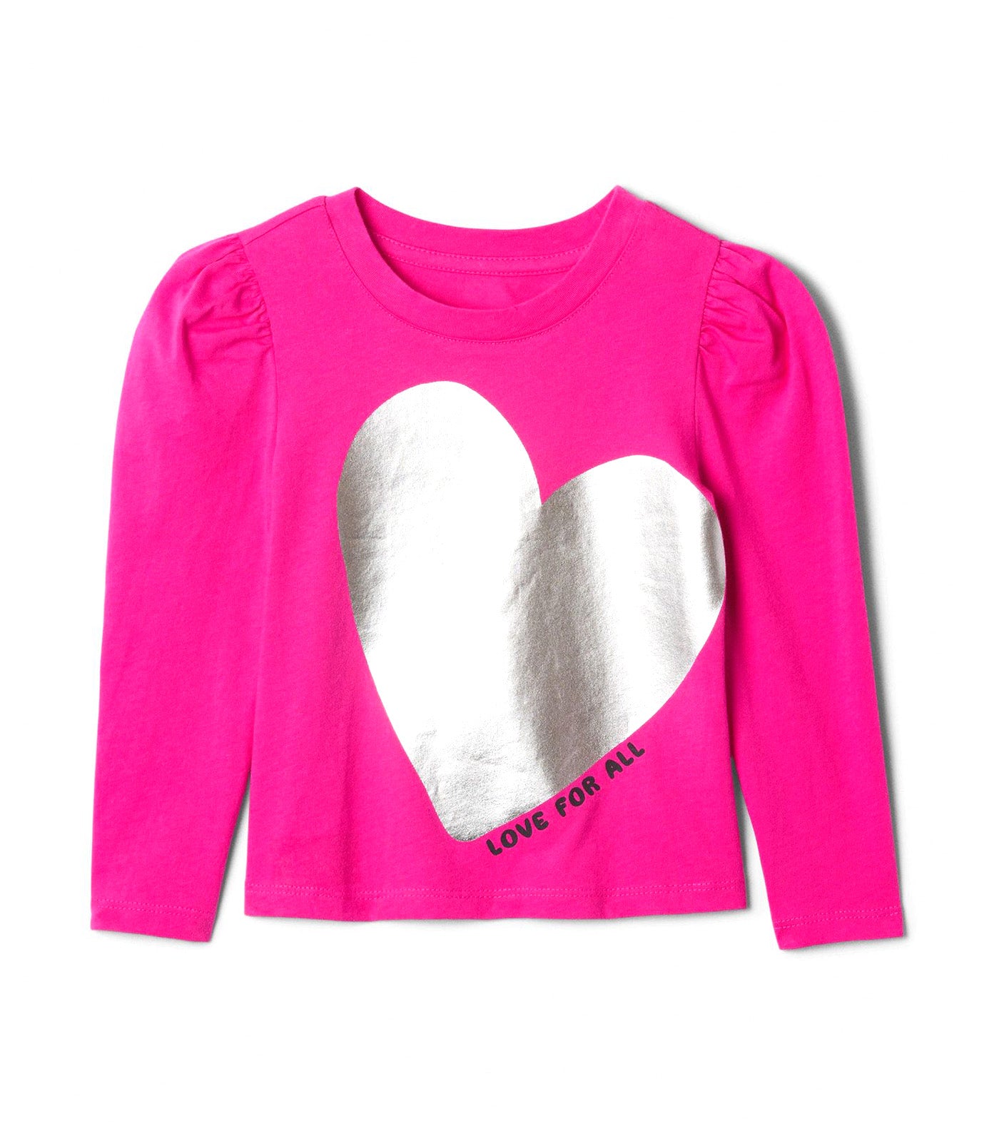 Toddler Mix and Match Puff Sleeve T-Shirt Super Pink Neon