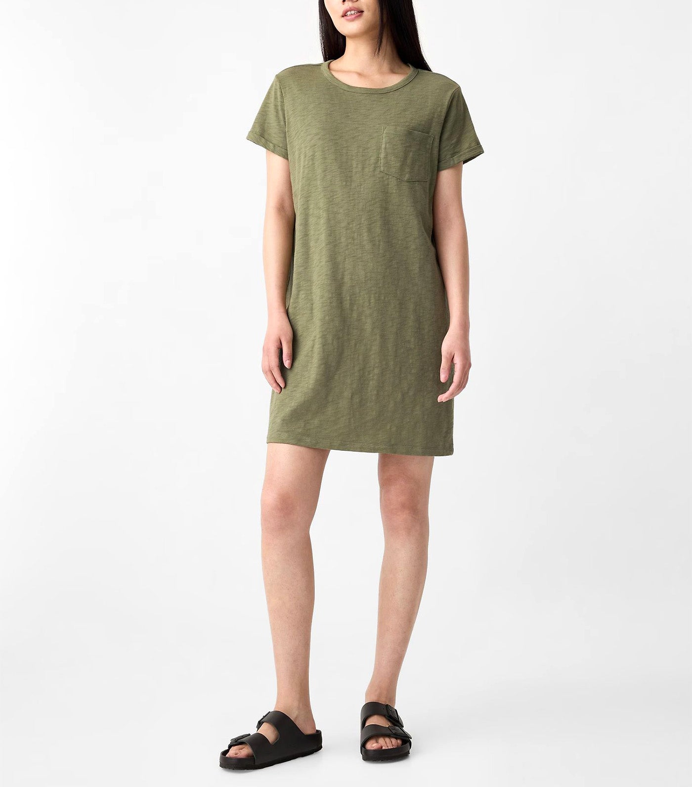 Pocket T-Shirt Dress Soft Walden Green