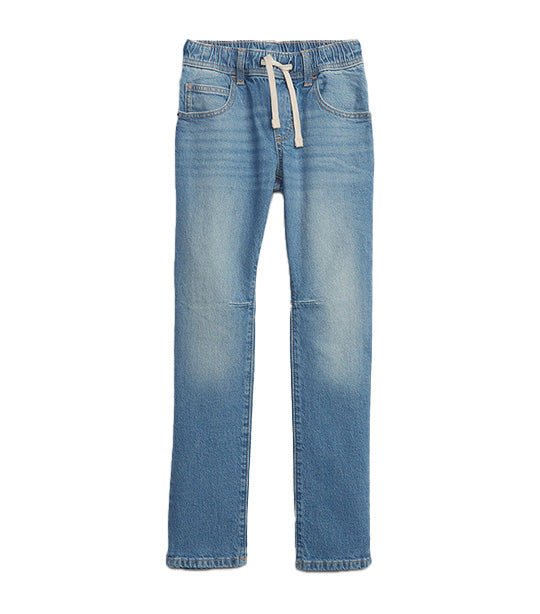 Kids Slim Pull-On Jeans with Washwell Light Wash