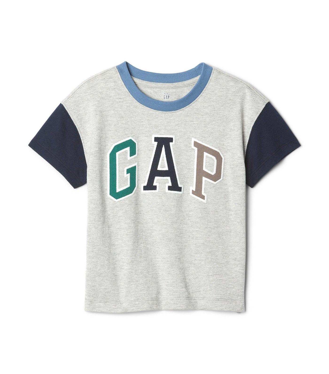 Toddler Arch Logo Colorblock T-Shirt Light Heather Gray B08