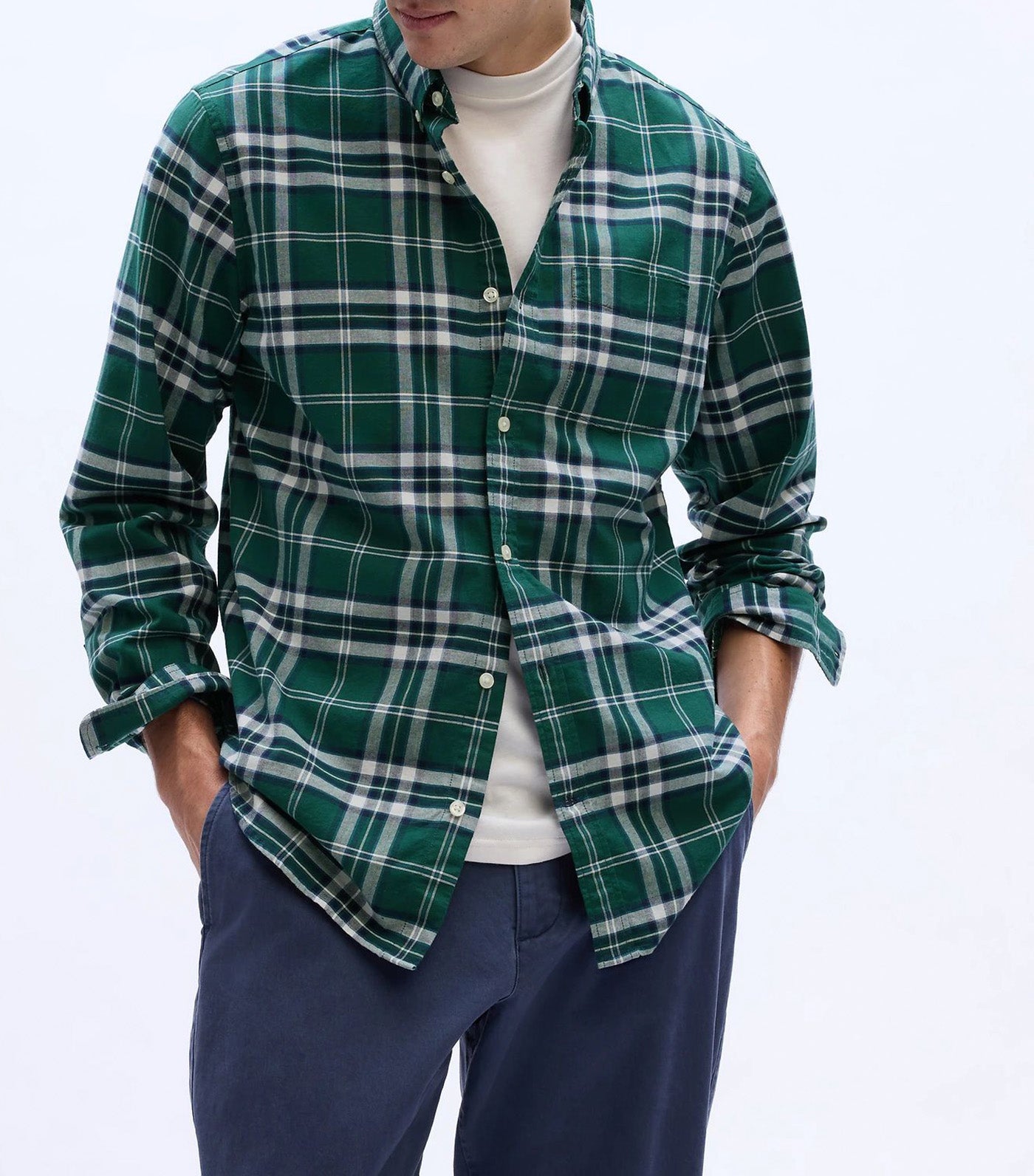 Oxford Shirt In Standard Fit June Bug Plaid