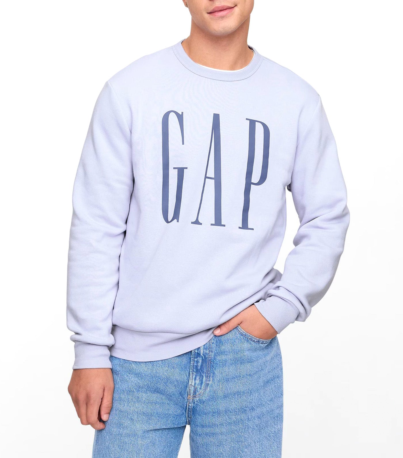 Logo Sweatshirt Jet Stream Blue 337