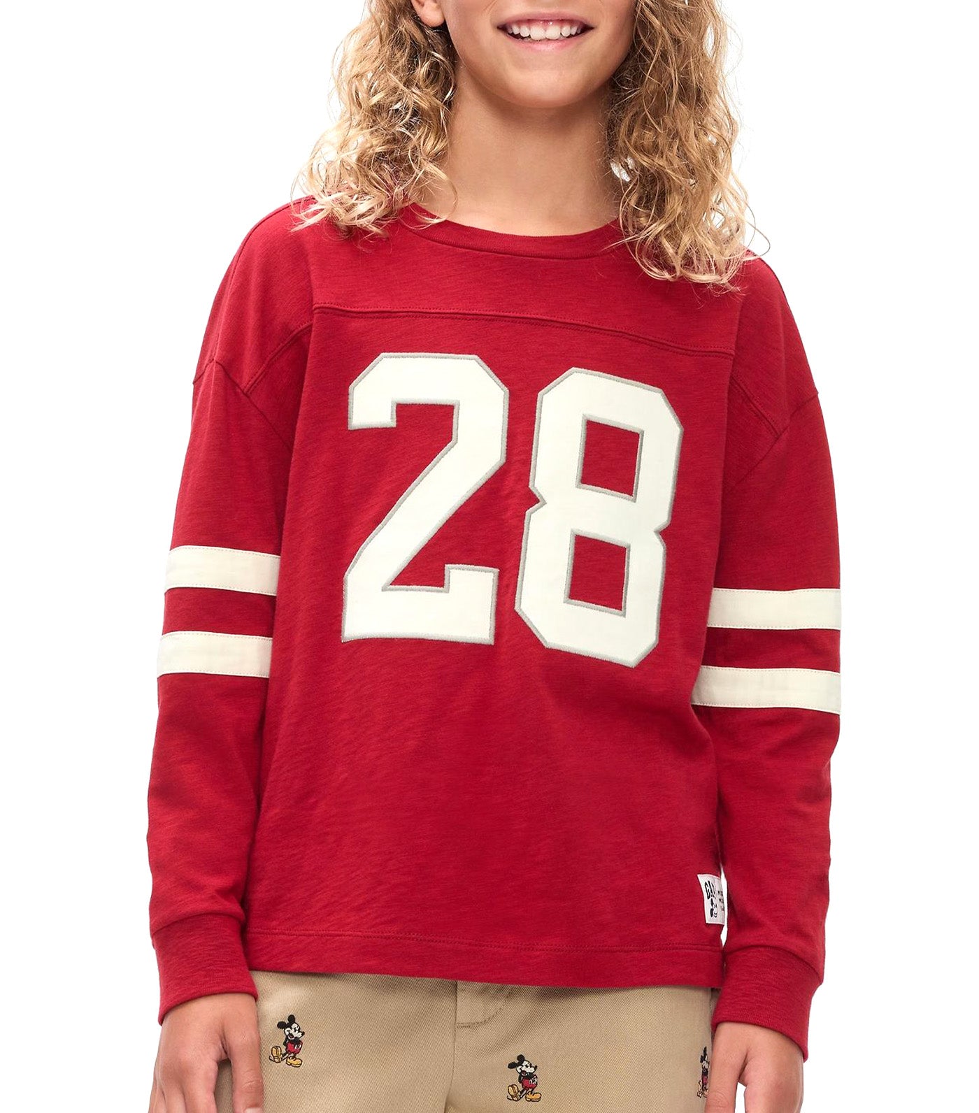 Gap × Disney Kids Varsity Jersey T-Shirt Sled