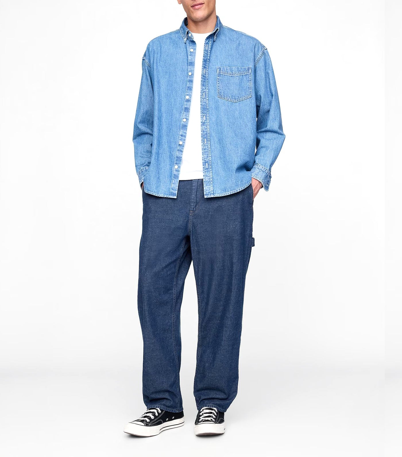 GAP バギーカーペインターデニム W36L32 GAP バギーカーペインター