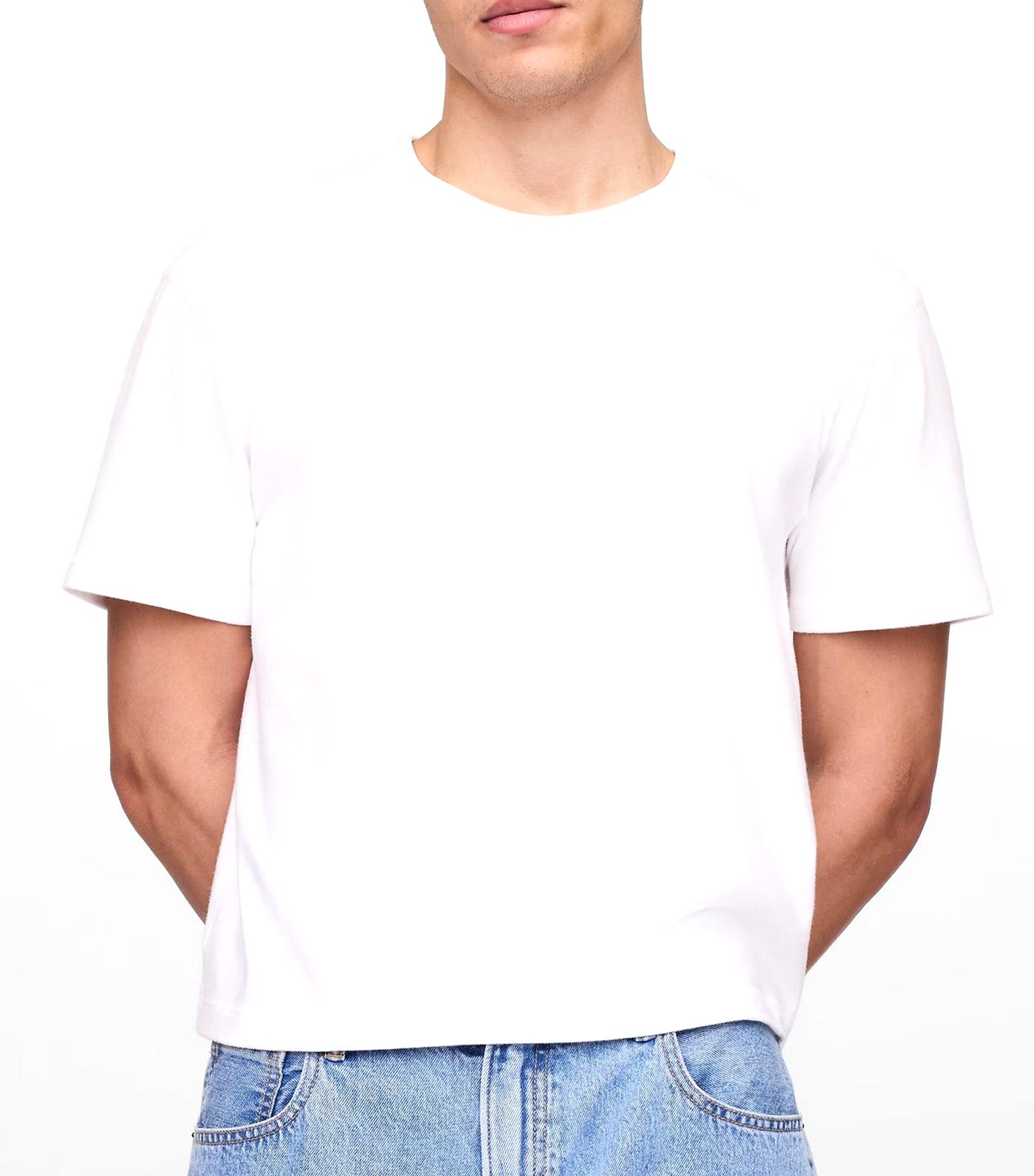 GAP Heavyweight Cropped T-Shirt Optic White
