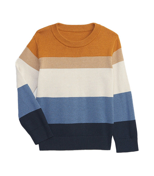 Toddler Stripe Intarsia Sweater Navy Stripe