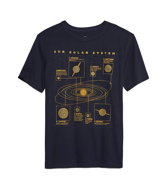 Kids Graphic T-Shirt Navy Uniform
