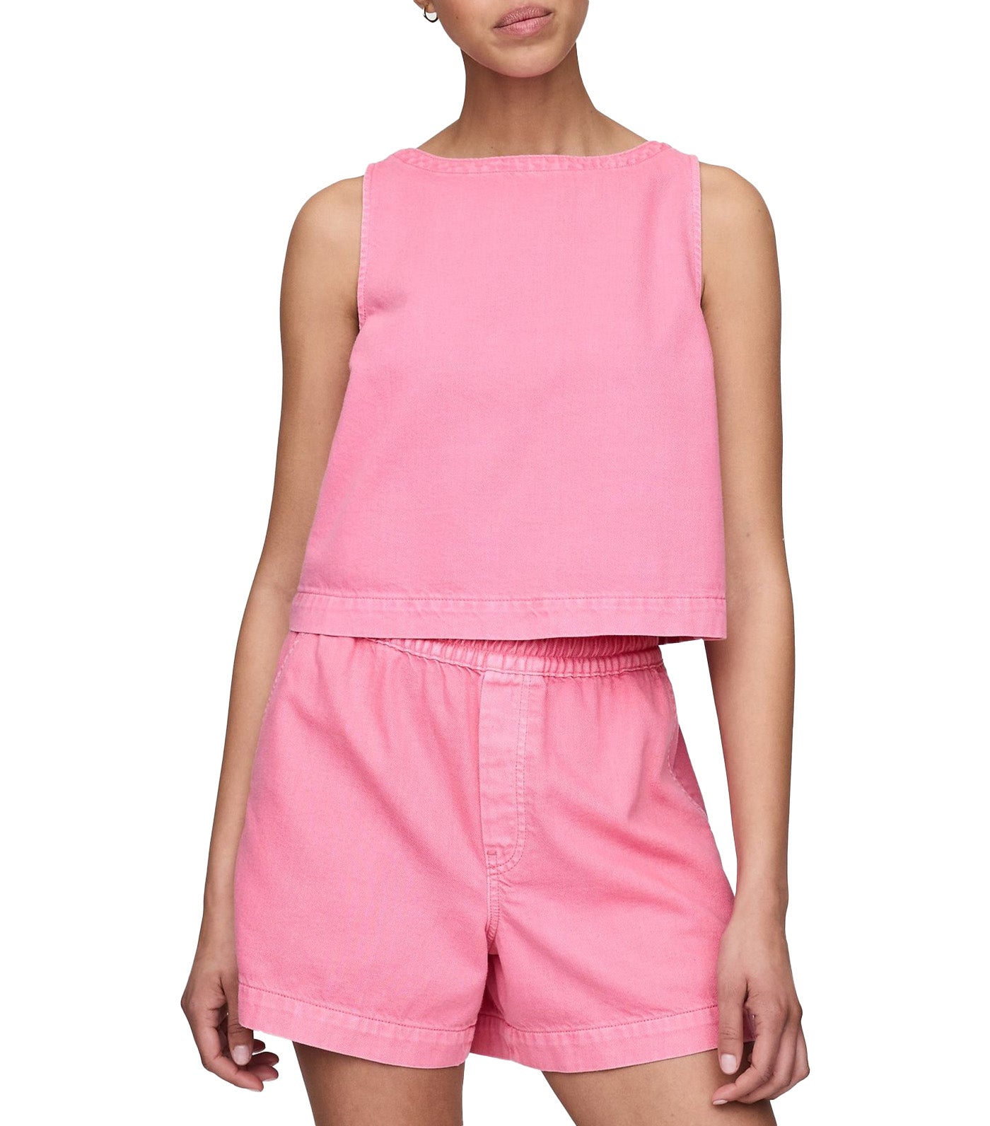 UltraSoft Denim Shell Tank Top