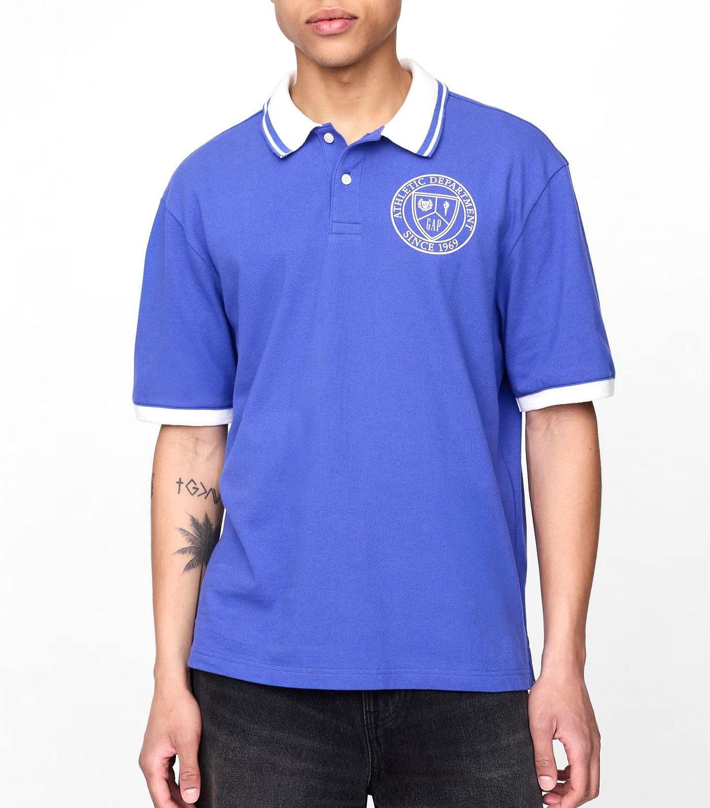 Athletic Logo Pique Polo Shirt