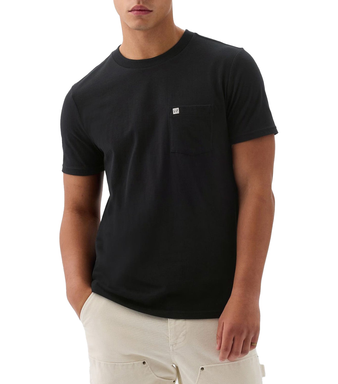 Organic Cotton Pocket T-Shirt Black