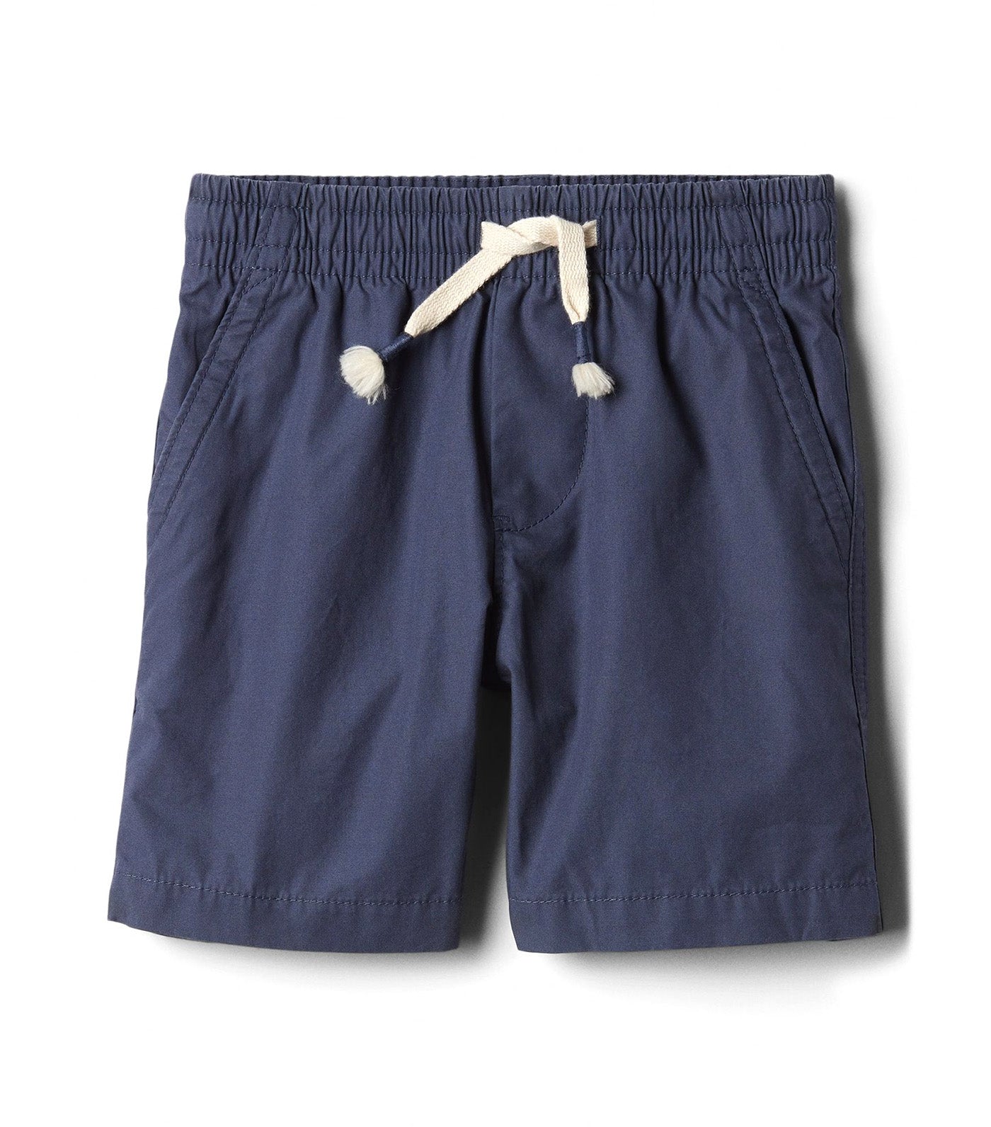 Toddler Poplin Pull-On Shorts with Washwell Deep Sailor Blue