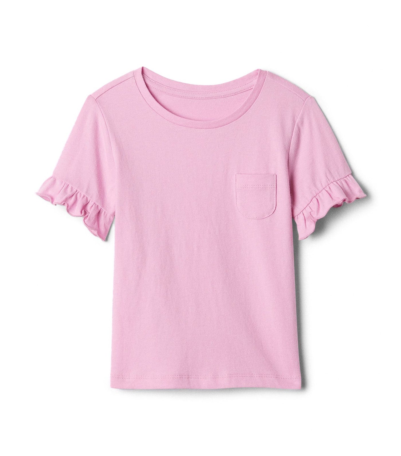 Toddler Ruffle Pocket T-Shirt Sugar Pink