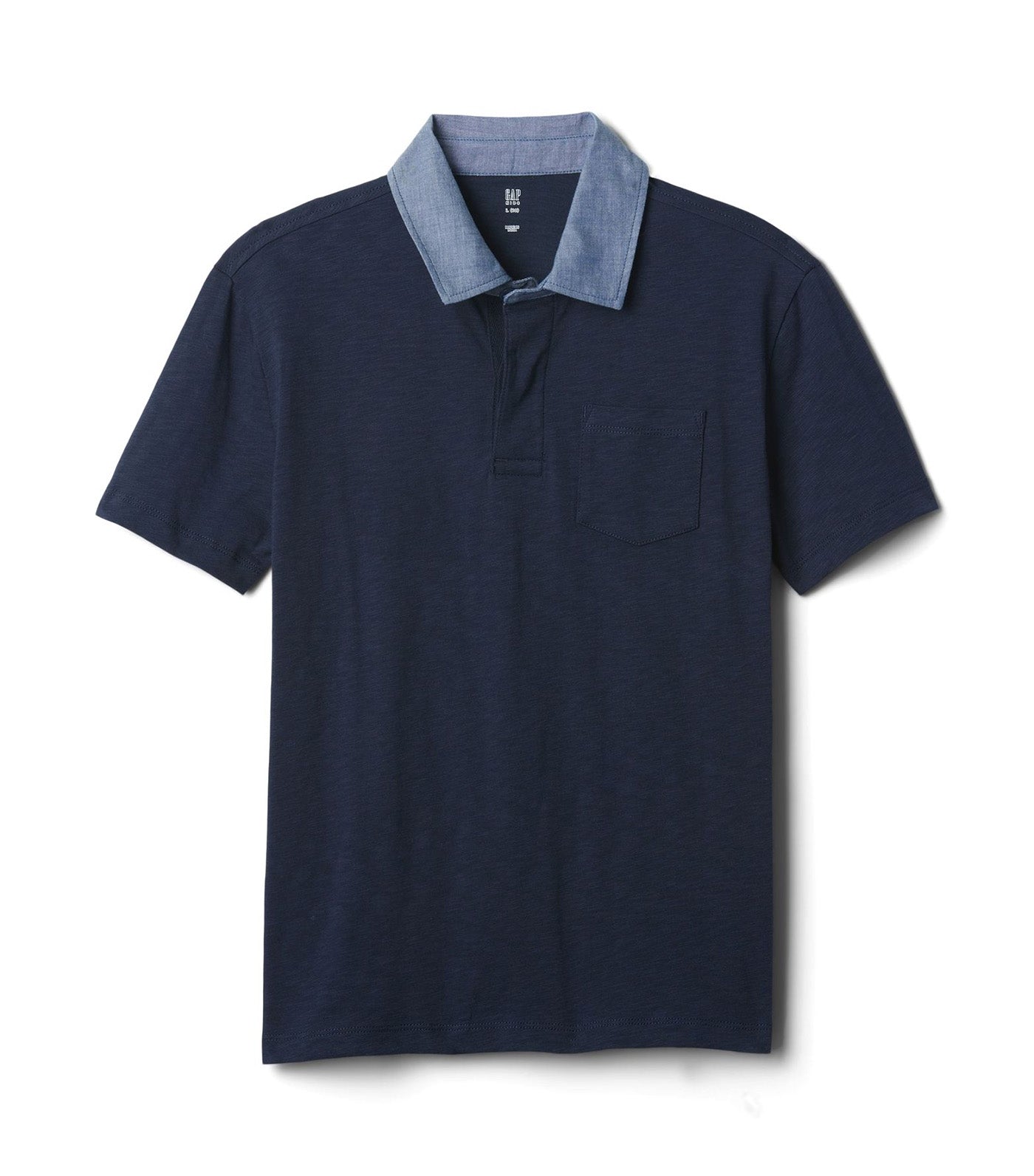 Kids Chambray Polo T-Shirt Tapestry Navy