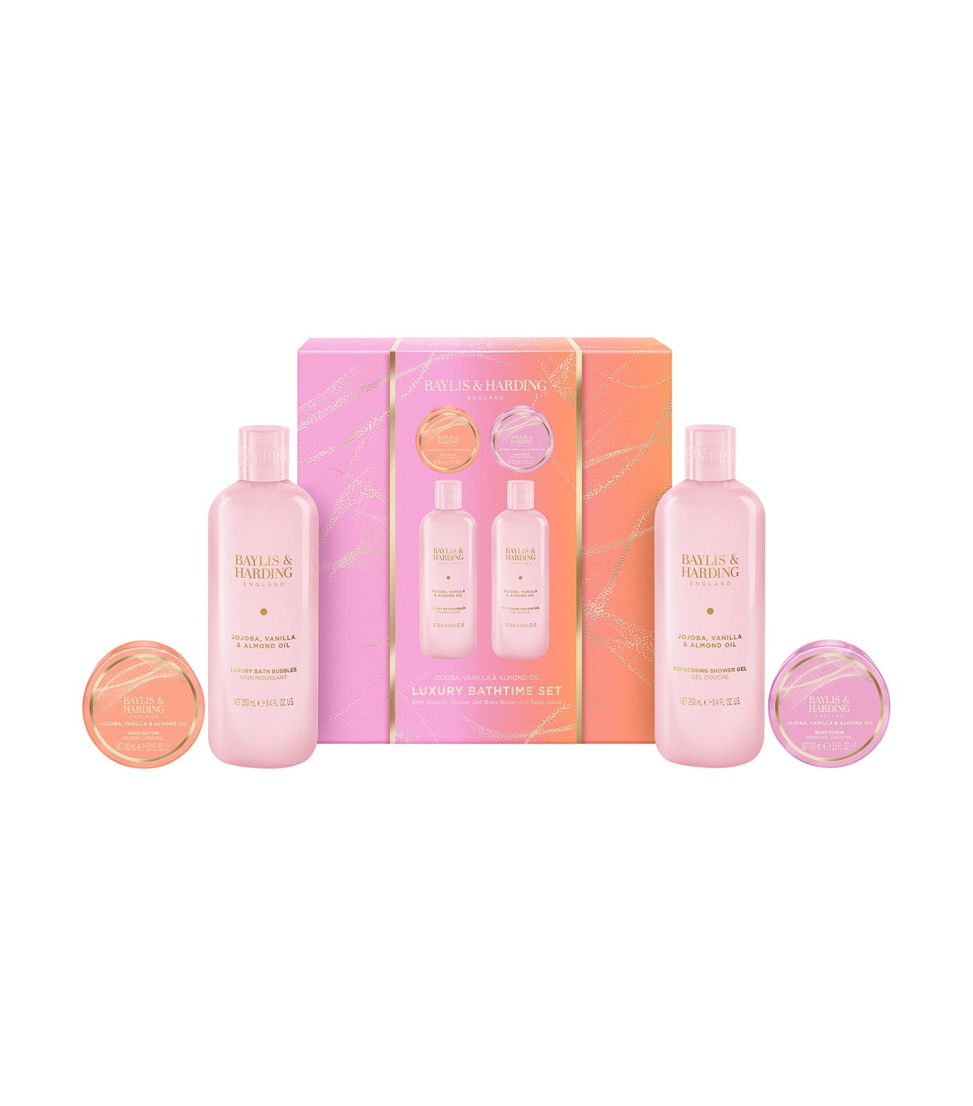 Jojoba, Vanilla and Almond Oil Indulgent Body Pamper Gift Set