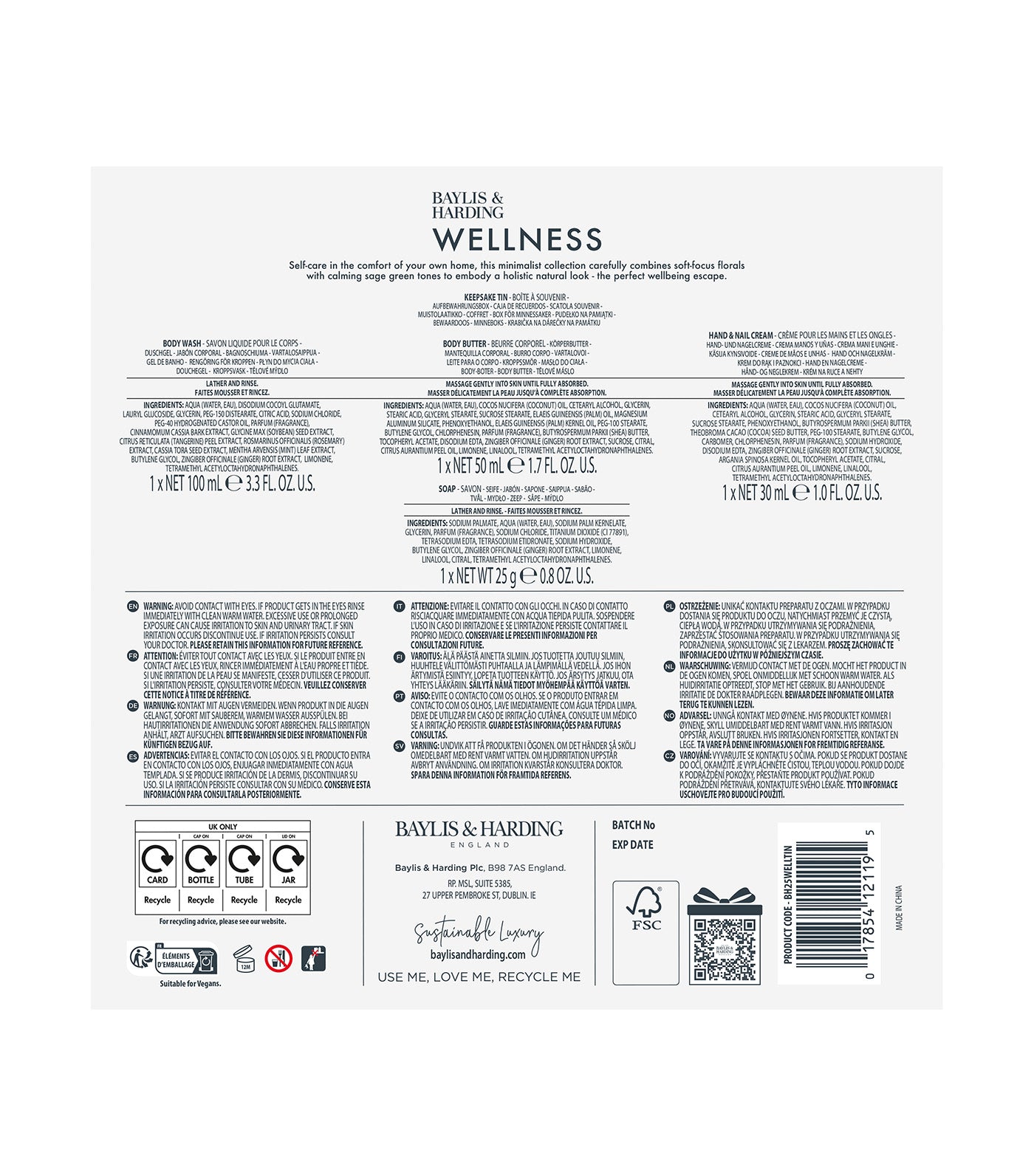 Wellness Tin of Treats Gift Set