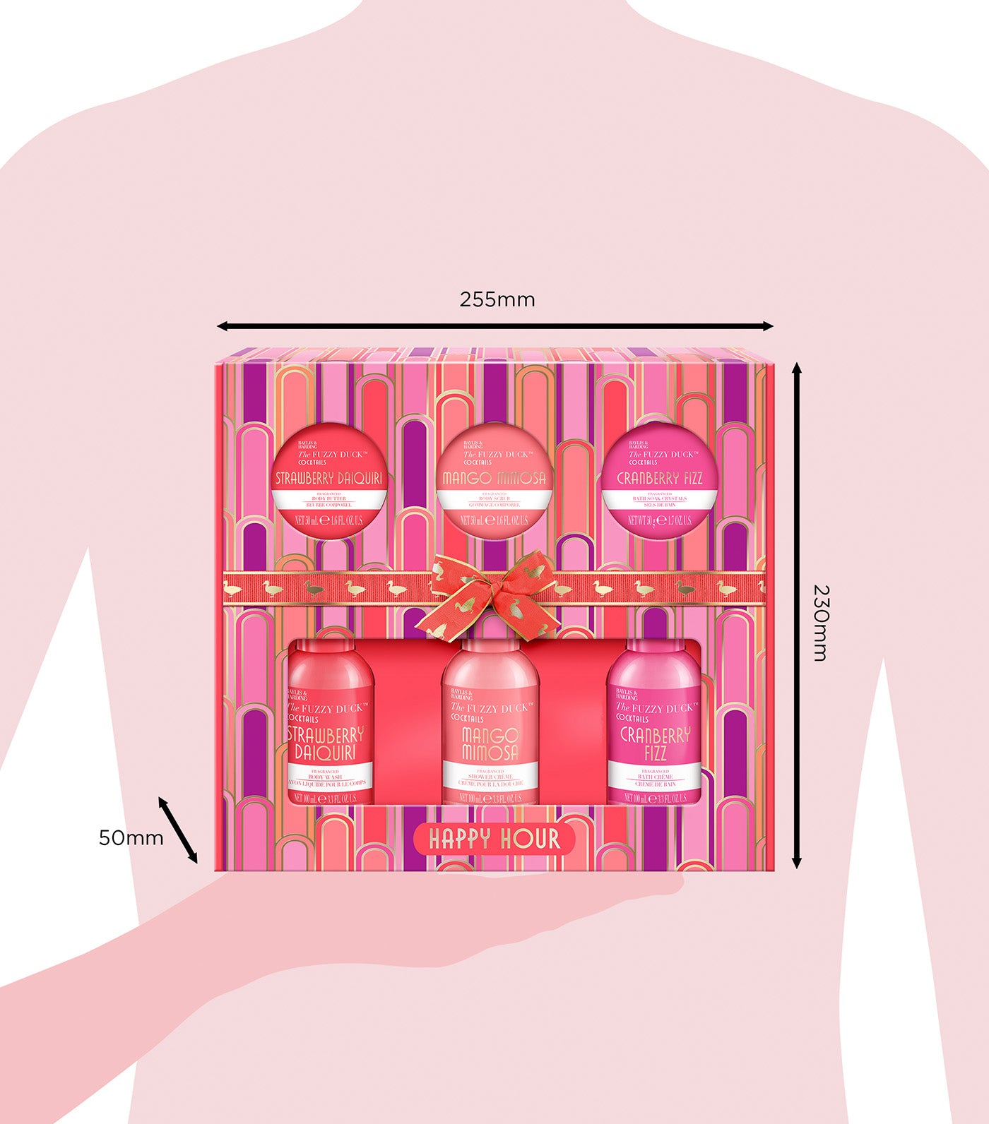 The Fuzzy Duck Cotswold Cocktails Indulgent Body Care Gift Set
