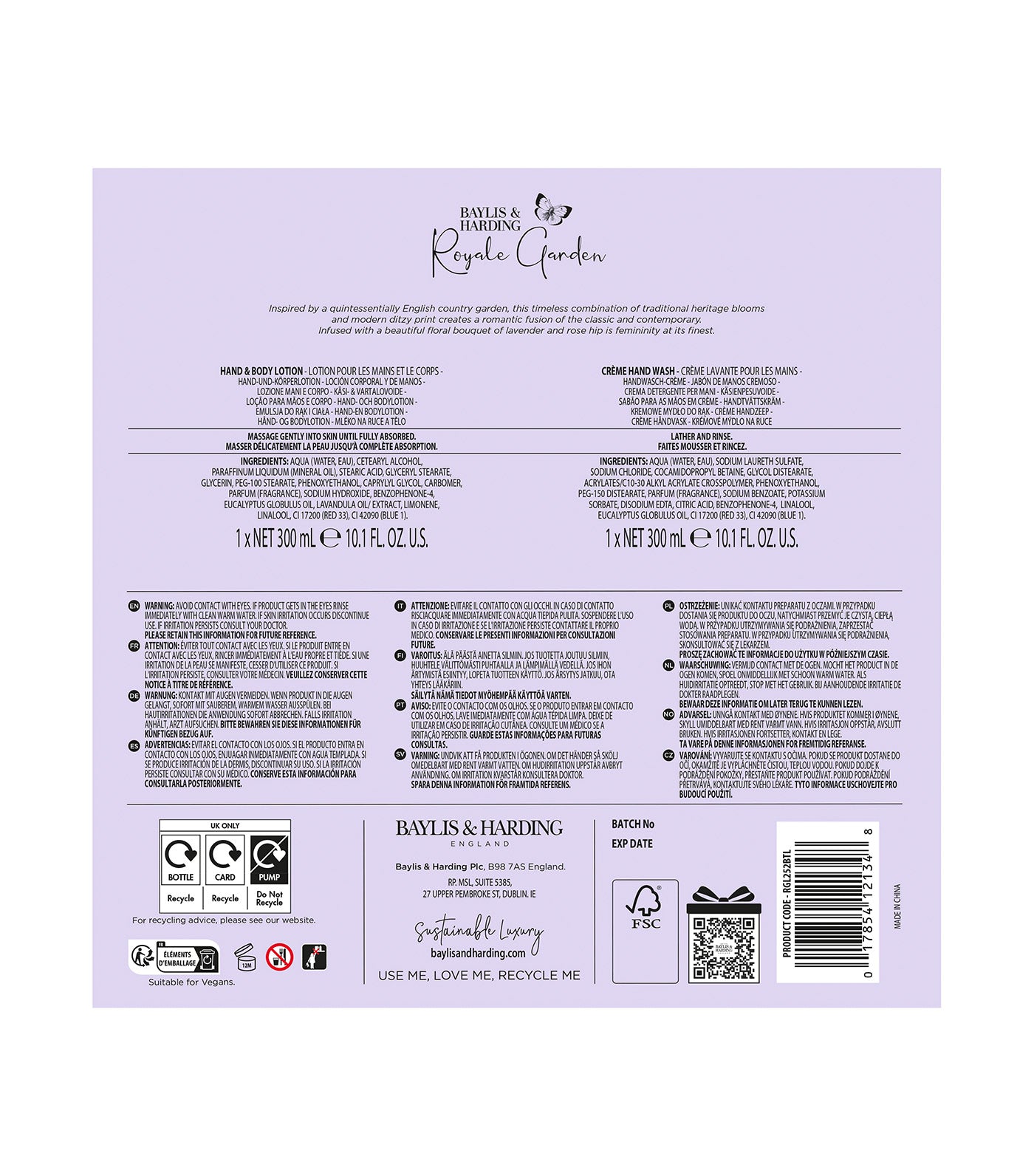 Royale Garden Luxury Hand Care Gift Set