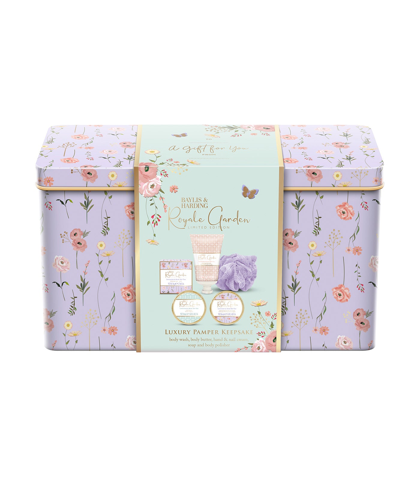 Royale Garden Luxury Pamper Keepsake Tin Gift Set